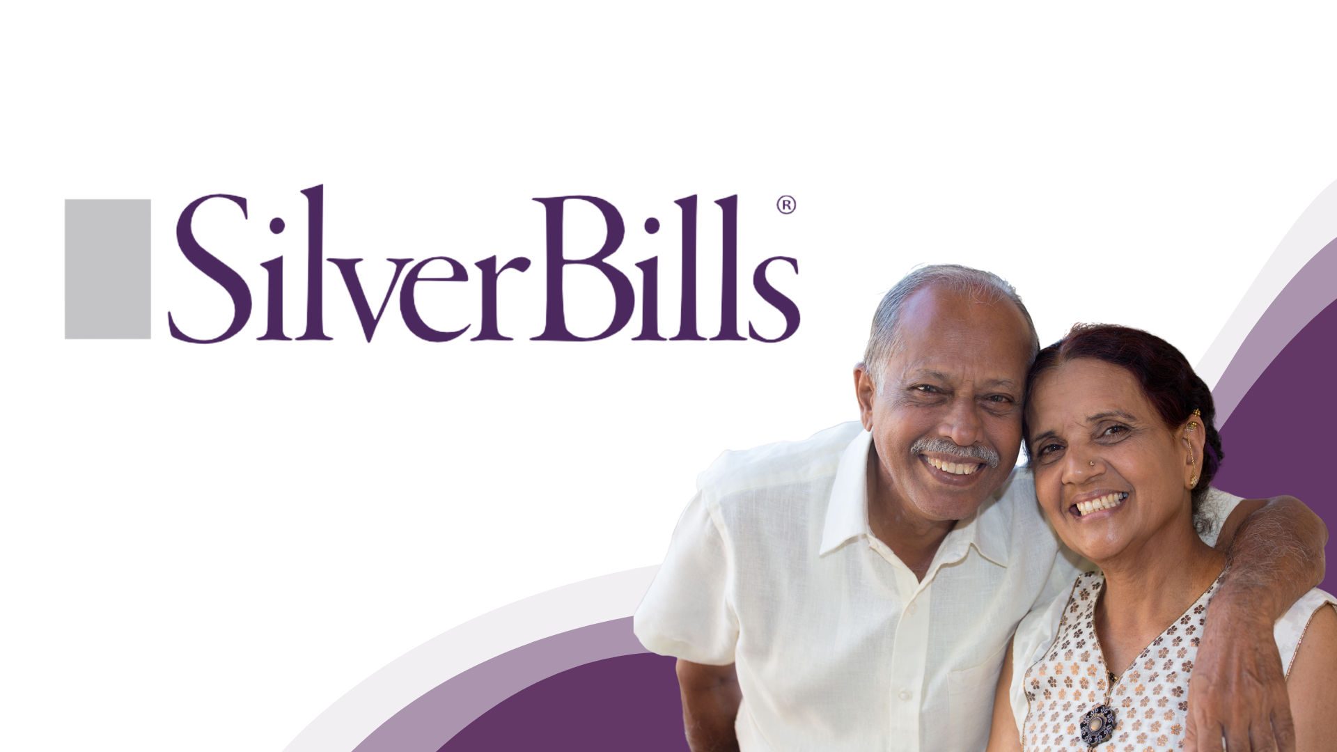 Older couple with silverbills logo